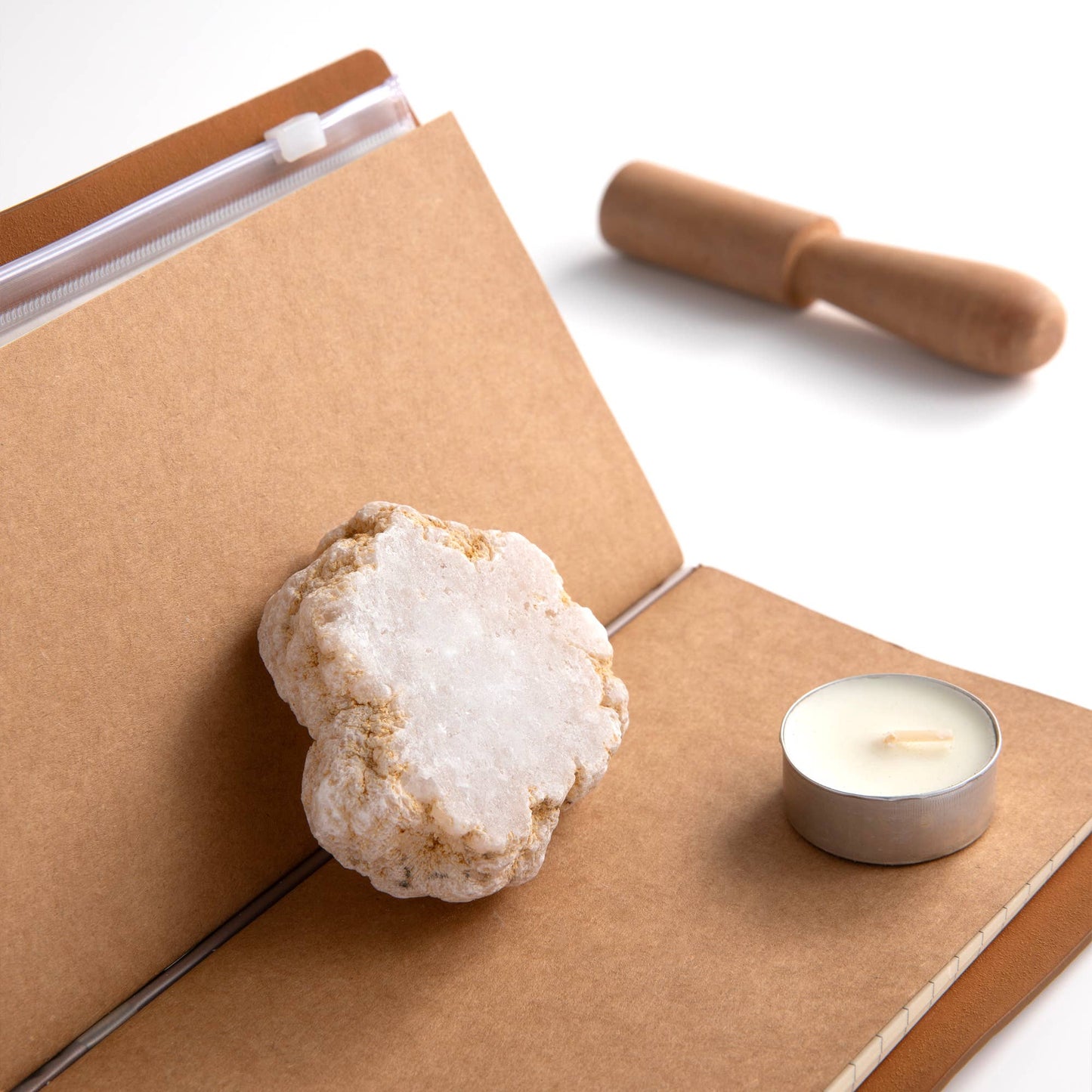 Crystal Incense Holder : Quartz Geode