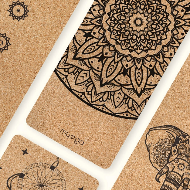 Extra Large Cork Mat Mandala