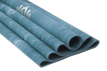 Natural Rubber “Pure” Yoga Mat Marbled Blue