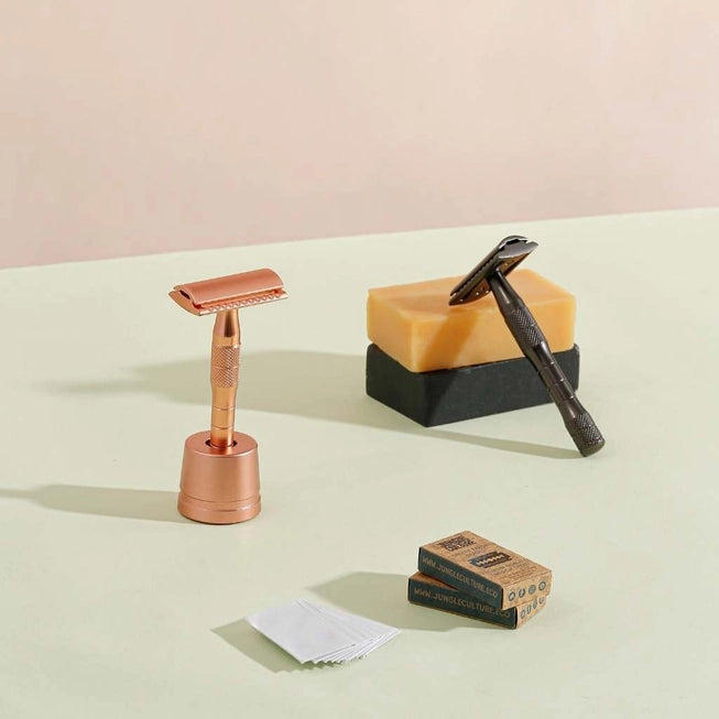 Rose Gold Reusable Safety Razor