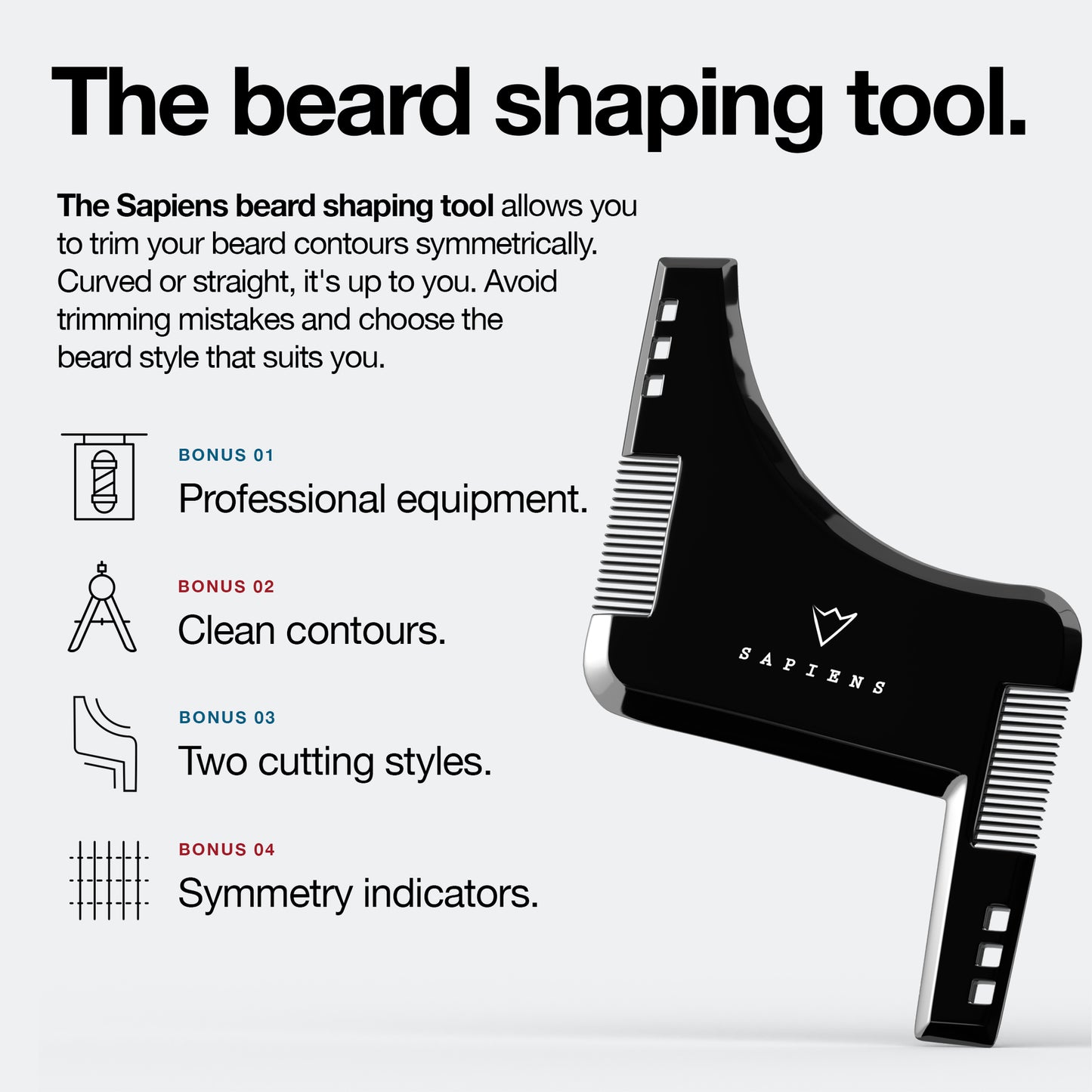 Beard Stencil - Black Edition.