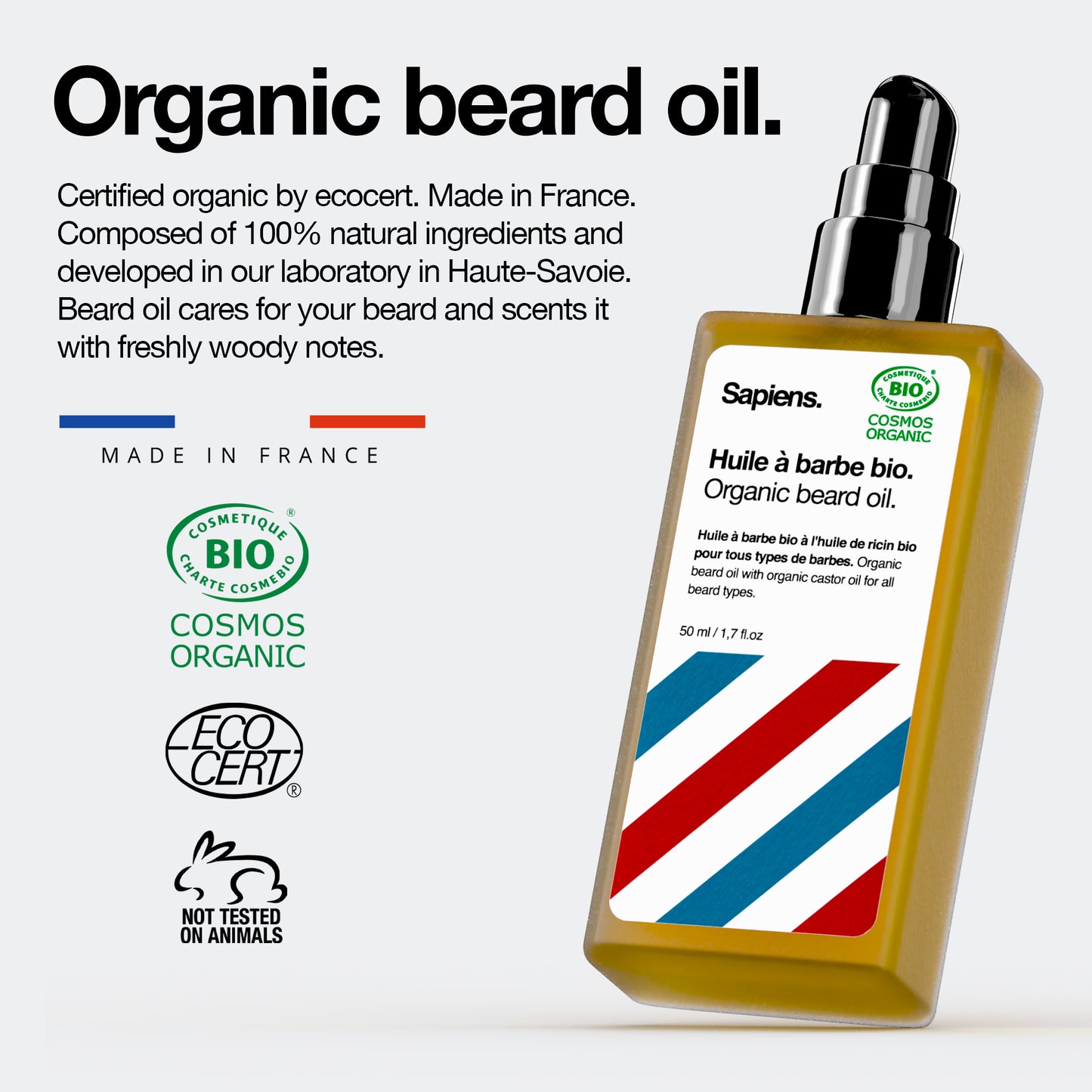 Organic beard oil 50ml - Fresh X Woody