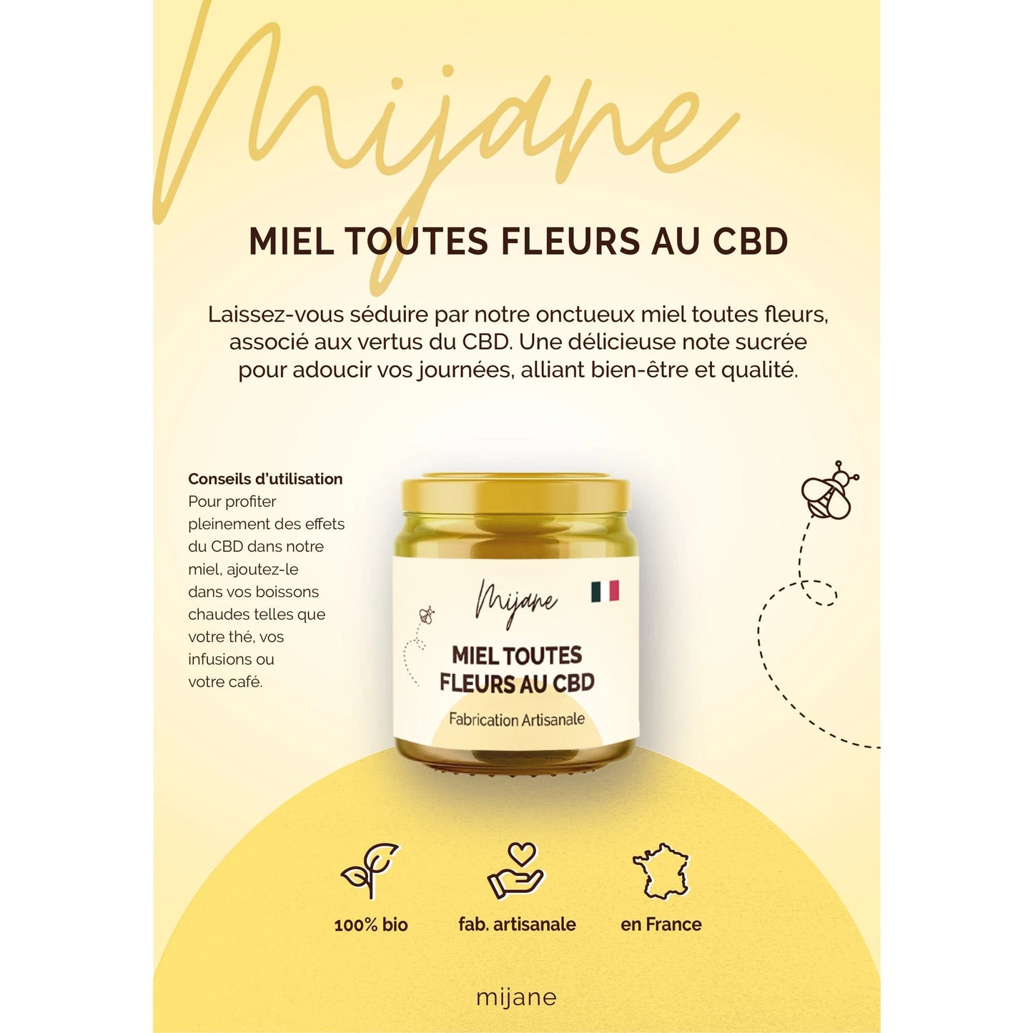 Hemp Honey 100g - All Flowers.