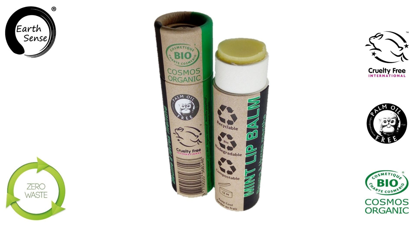 Organic Peppermint Lip Balm 15ml.
