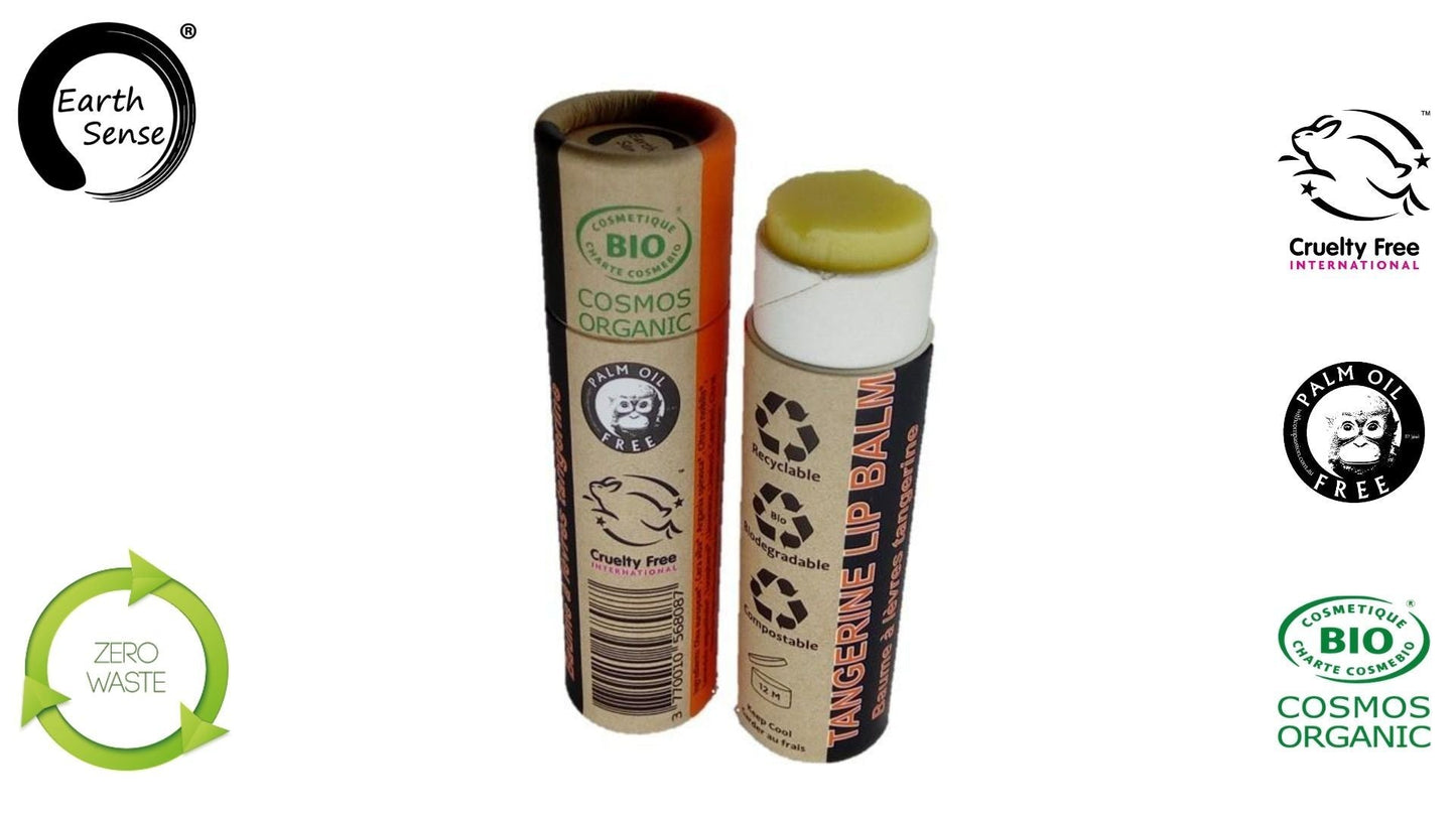 Organic Tangerine Lip Balm 15ml.