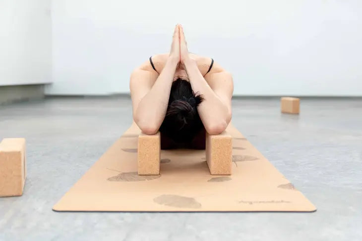 “Neutral” cork yoga brick