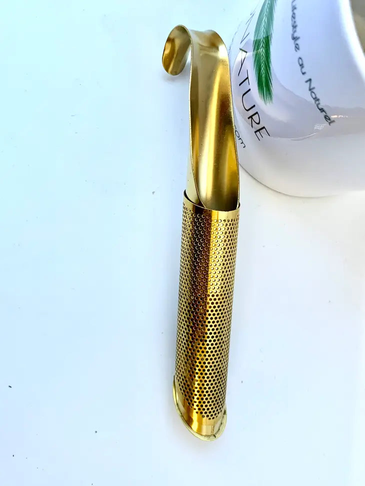 Tubular infuser sliding gold