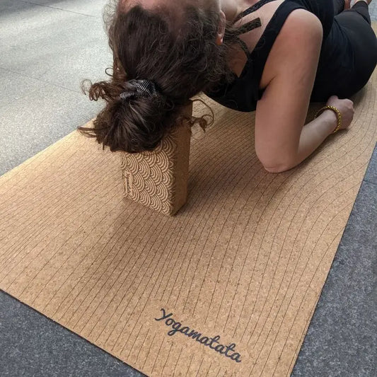 Wave Cork Yoga Brick