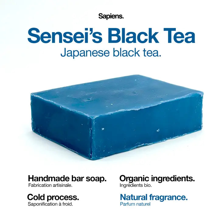 Solid soap for men 100g - Sensei's Black Tea
