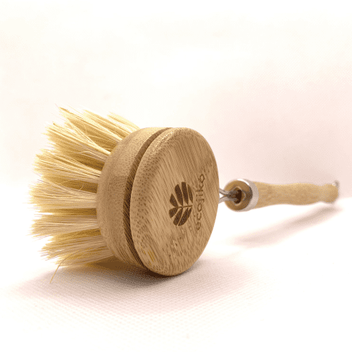 Long Handled Bamboo Dish Brush & Replaceable Head