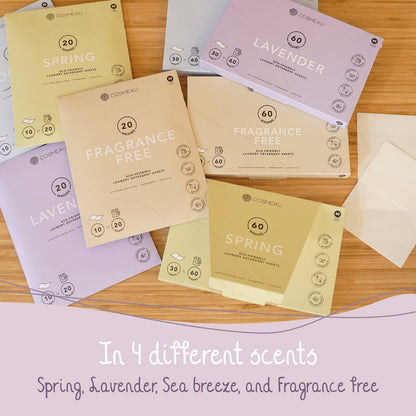 Cosmeau Laundry Sheets Lavender Eco Friendly: 20 washes