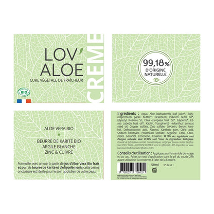 Lov'aloe Organic Cream 50ML