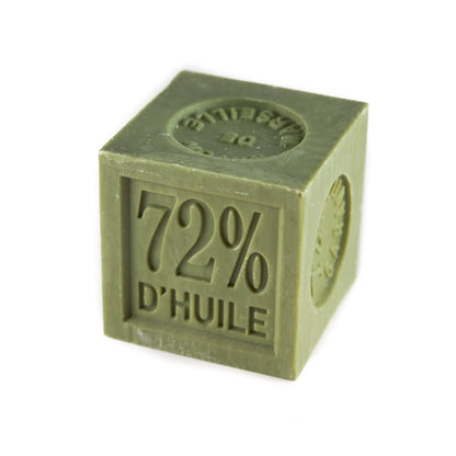 Marseille soap 72% - 300g cube: With packaging - Plastic protection