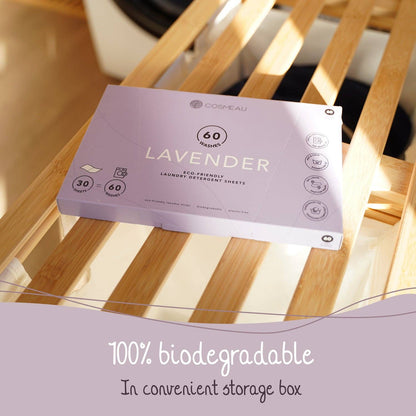 Cosmeau Laundry Sheets Lavender Eco Friendly: 20 washes