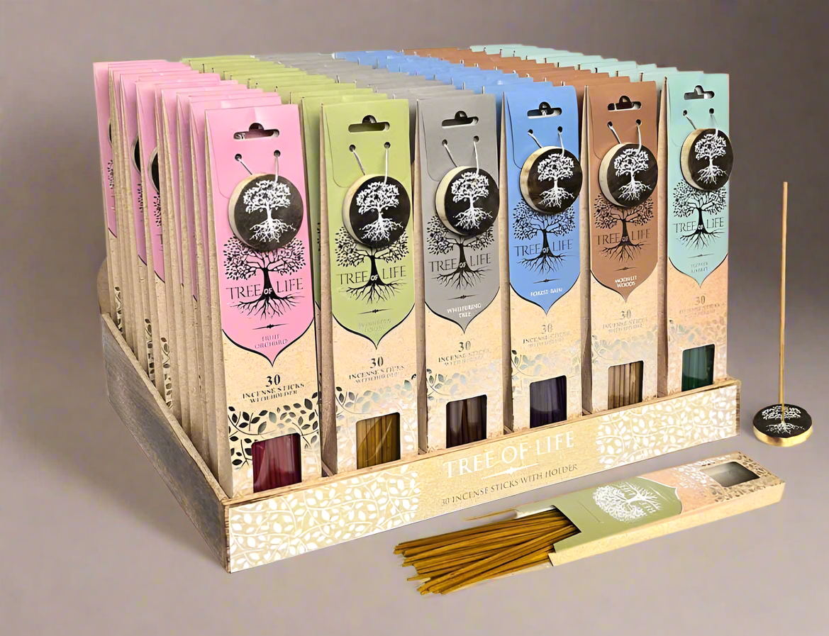 Tree of Life Incense with holder- 30 Sticks