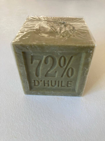 Marseille soap 72% - 300g cube: With packaging - Plastic protection