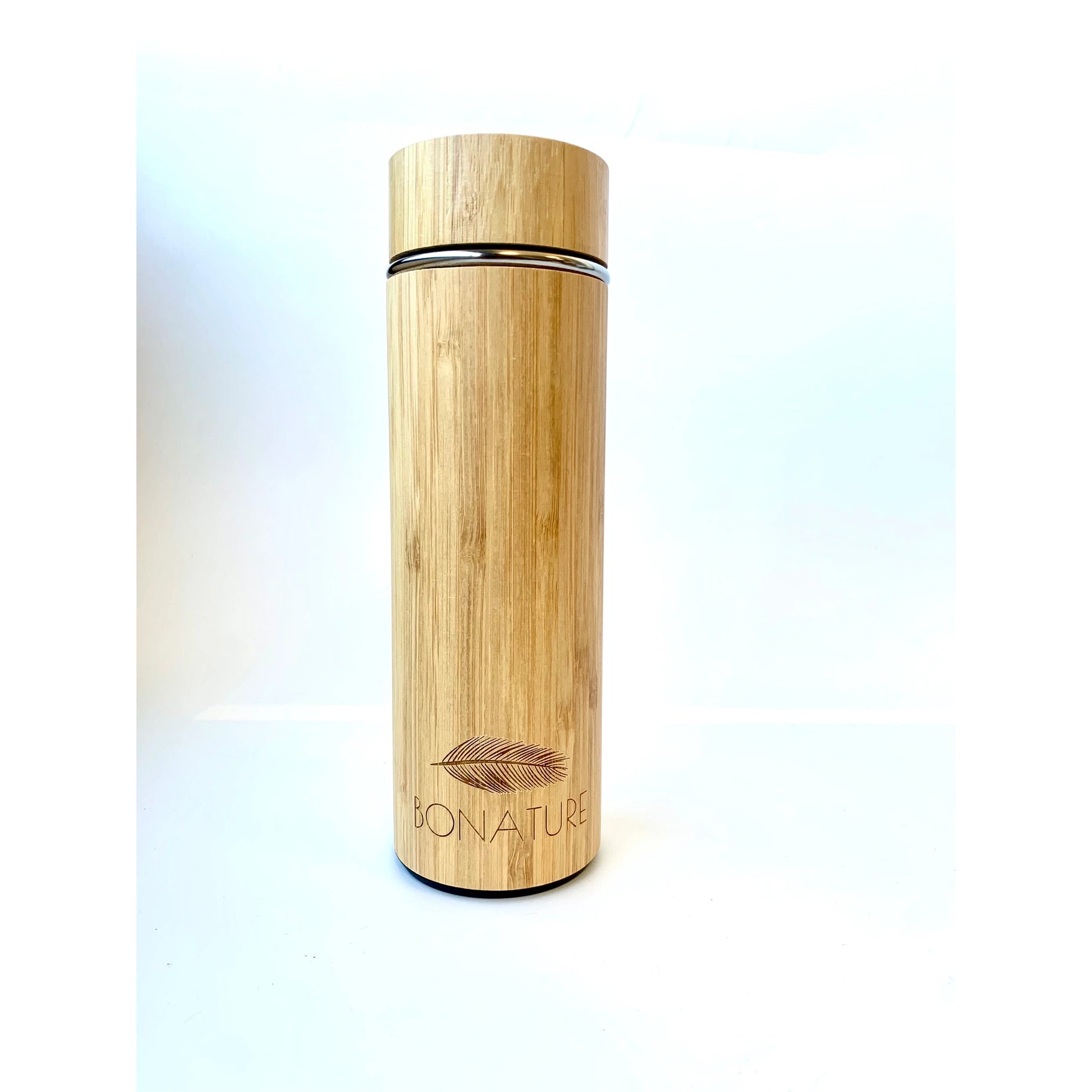 Bamboo and Stainless Steel Water Bottle