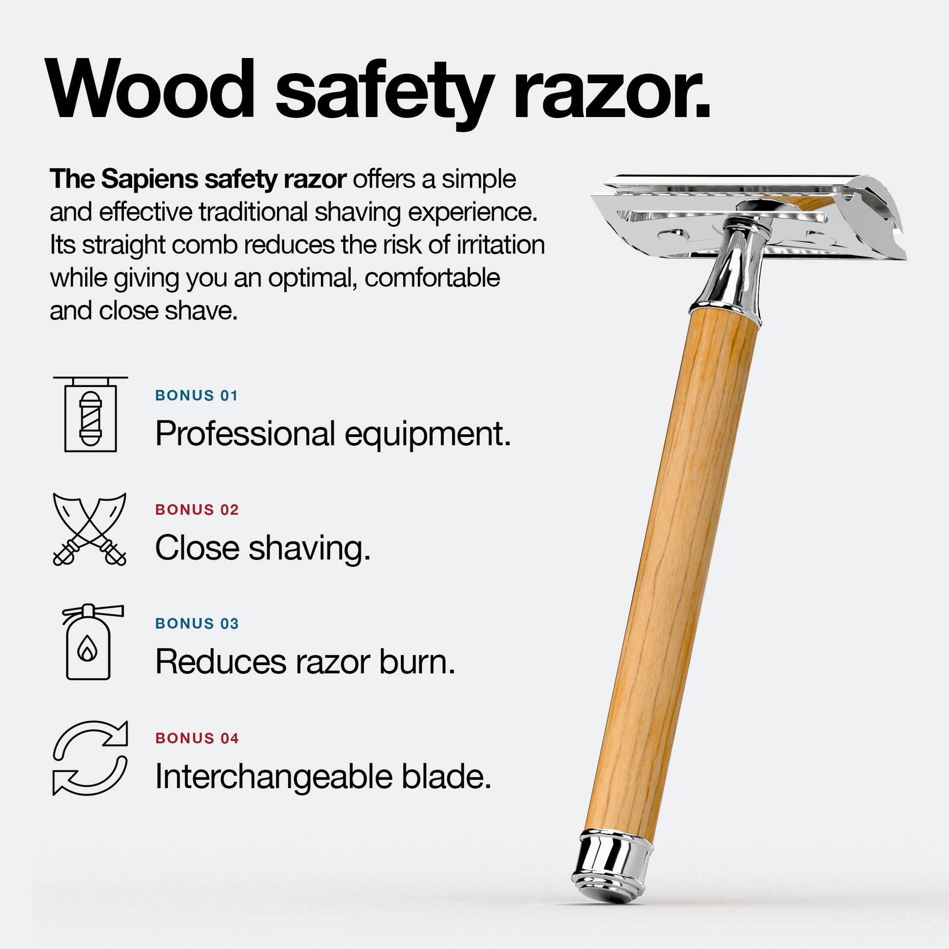 Safety razor - Wood Edition.