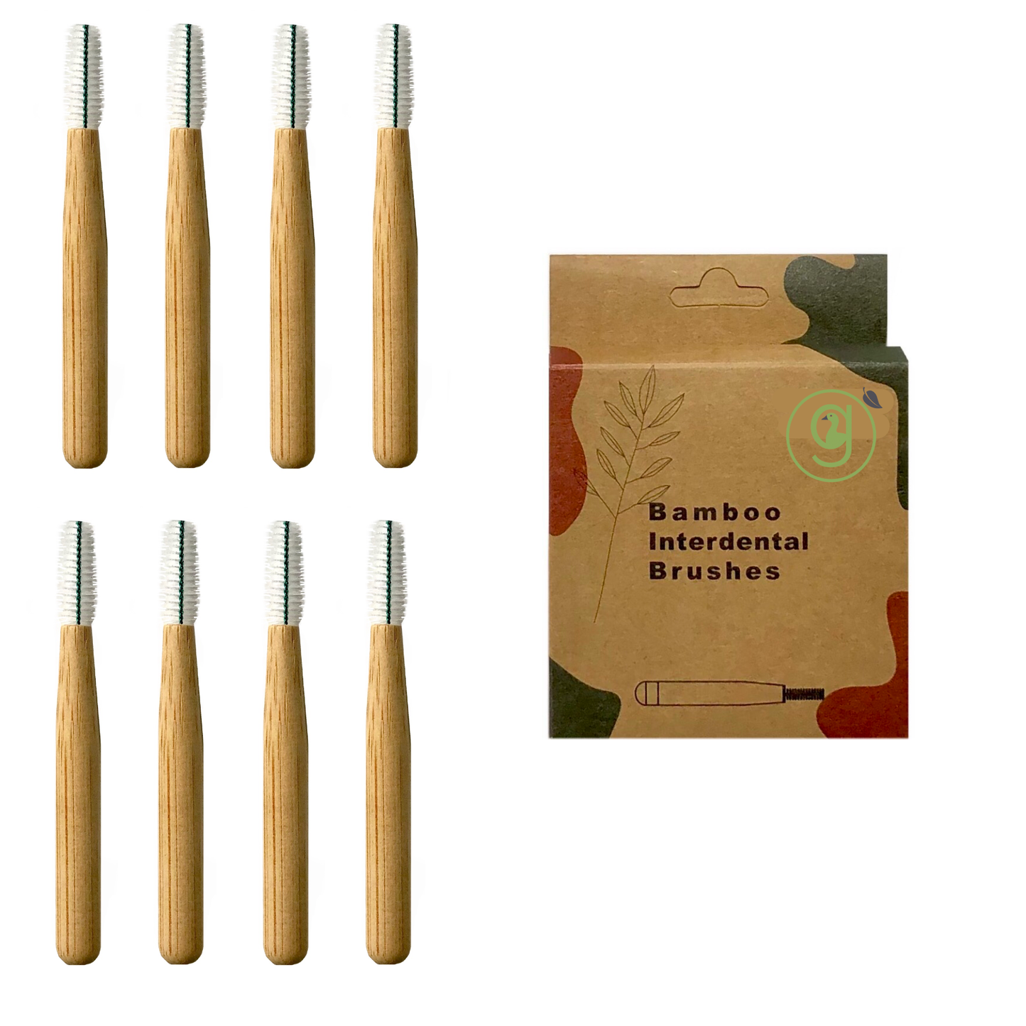 Bamboo Interdental Brushes | 8 Pieces