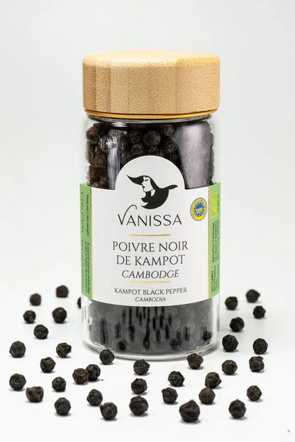 Organic Black Kampot Pepper PGI - Cambodia 60g