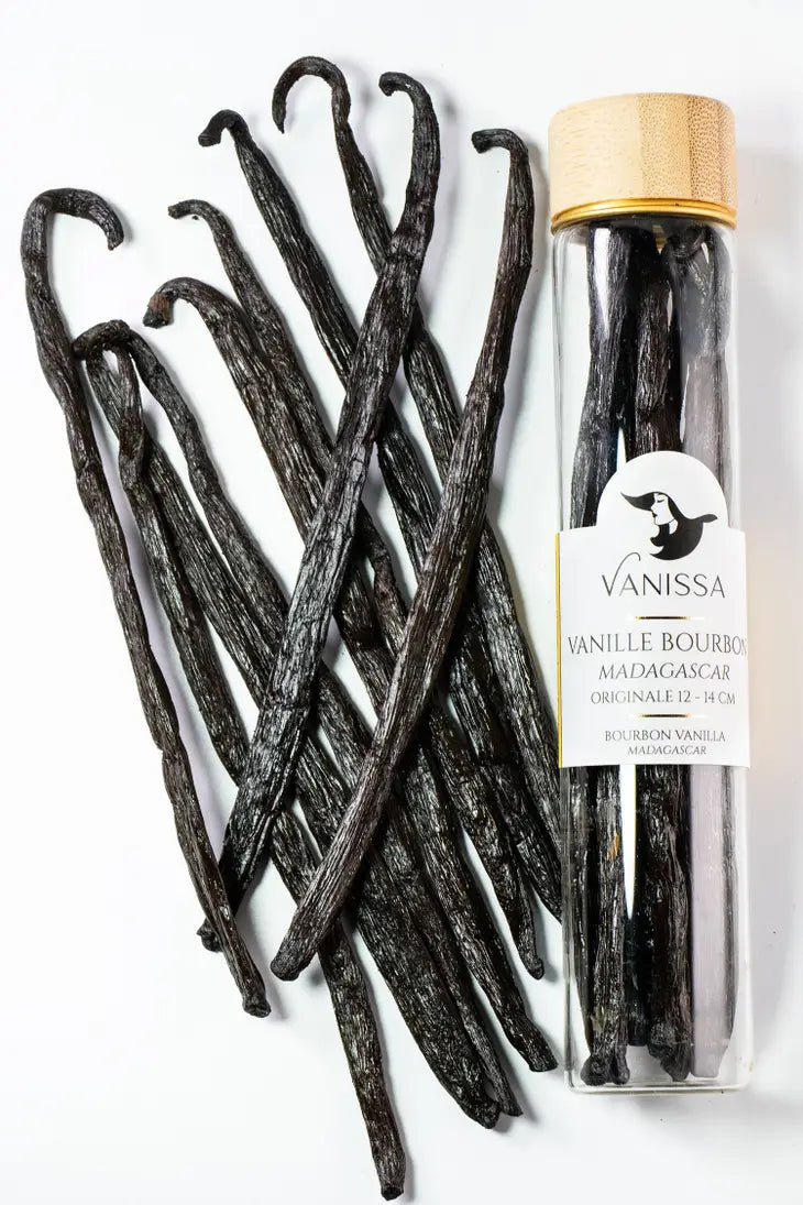 Organic Gourmet Bourbon Vanilla Beans - Madagascar 16-18cm 2 pods