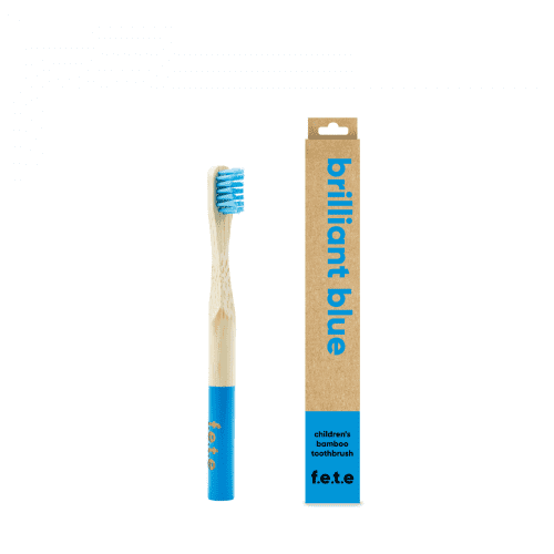‘Brilliant Blue’ Children’s Soft Bamboo Toothbrush.