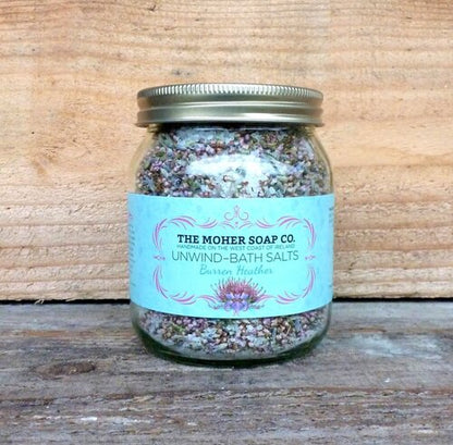 Unwind Bath Salts - Burren Heather 320g