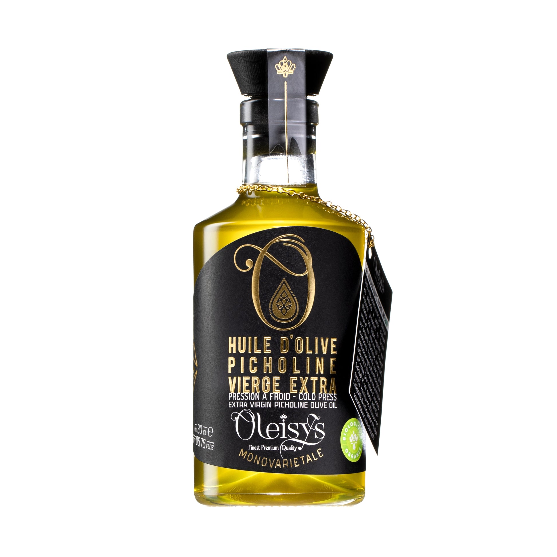 Oleisys® Organic Extra Virgin Picholine Olive Oil 200ml.