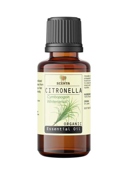 Citronella Organic Essential Oil 10ml - SCENTA