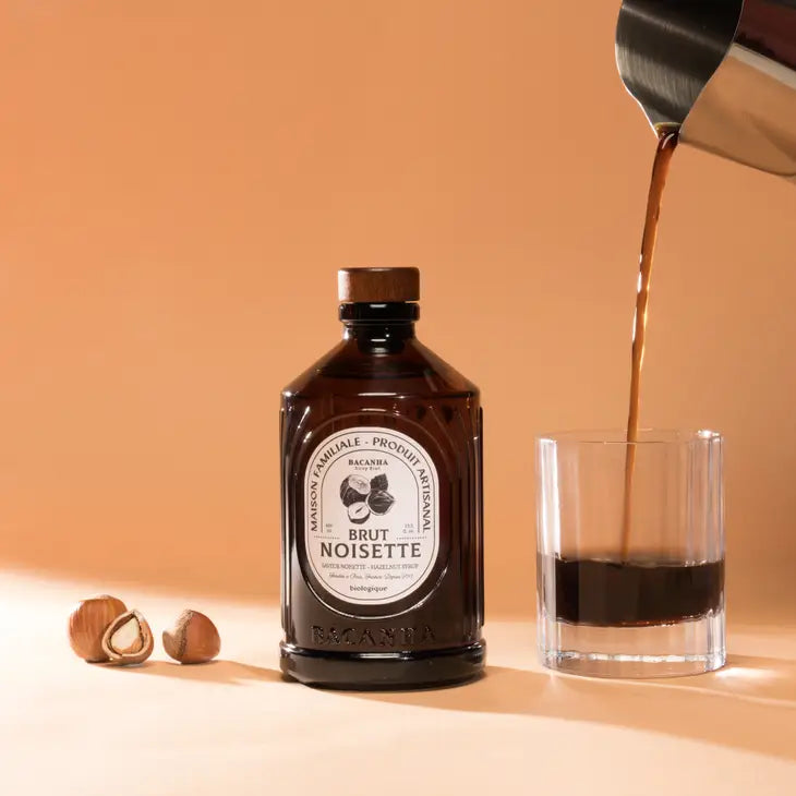 Raw Hazelnut Syrup - Organic - 400ml - 13,5 fl. oz.