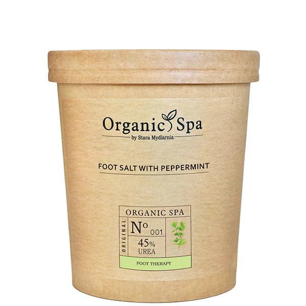 Organic Spa Foot Salt With Peppermint 600 G / 20,29 Oz..