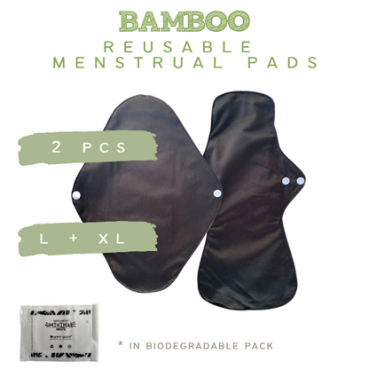 Reusable Menstrual Pads | 2-Pack | L+XL