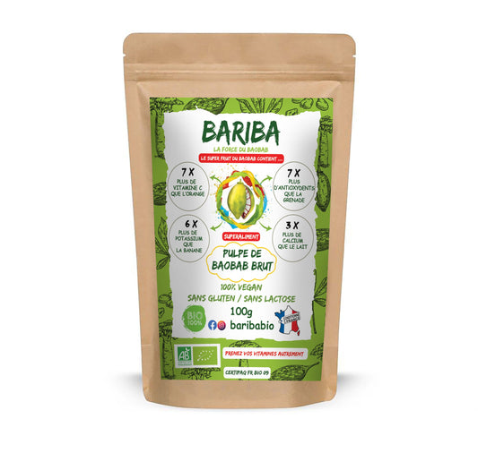 100g Superfruit Organic Baobab Pulp Premium.